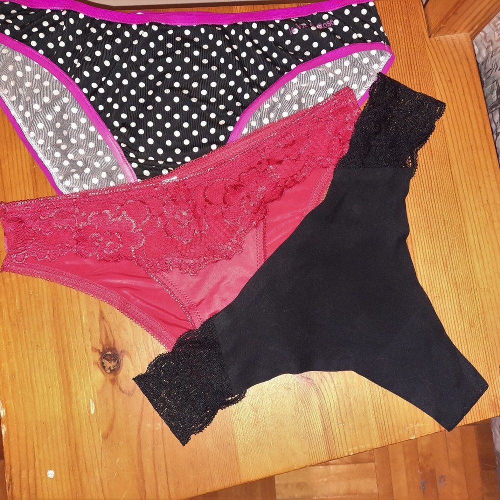 PANTIES (3)US S, assorted colors La Vie En Rose